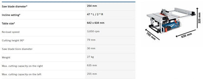 BOSCH GTS 10 J Table Saw