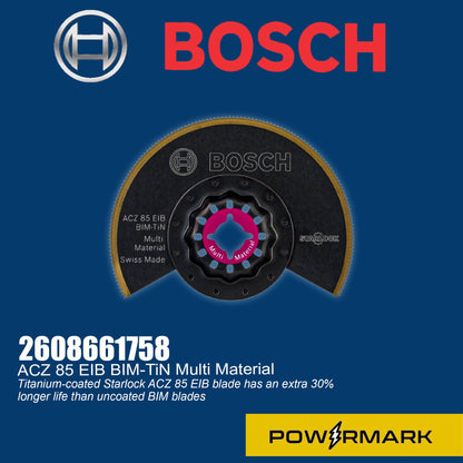 BOSCH 2608661758 ACZ EIB Starlock BIM Multi-Material Blade for Multi-Tools 85mm