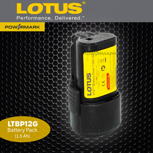 LOTUS LTBP12G Battery Pack 12V 1.5Ah