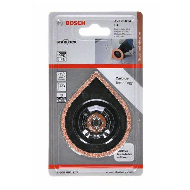 BOSCH 2608661757 Starlock Riff Segment Sawblade AVZ 70 RT4 CT Sanding Plate for Multi-Tools