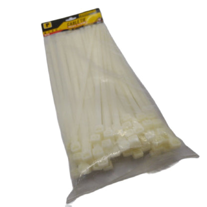 POWERHOUSE White No.14 Cable Tie 350mm (100pcs)