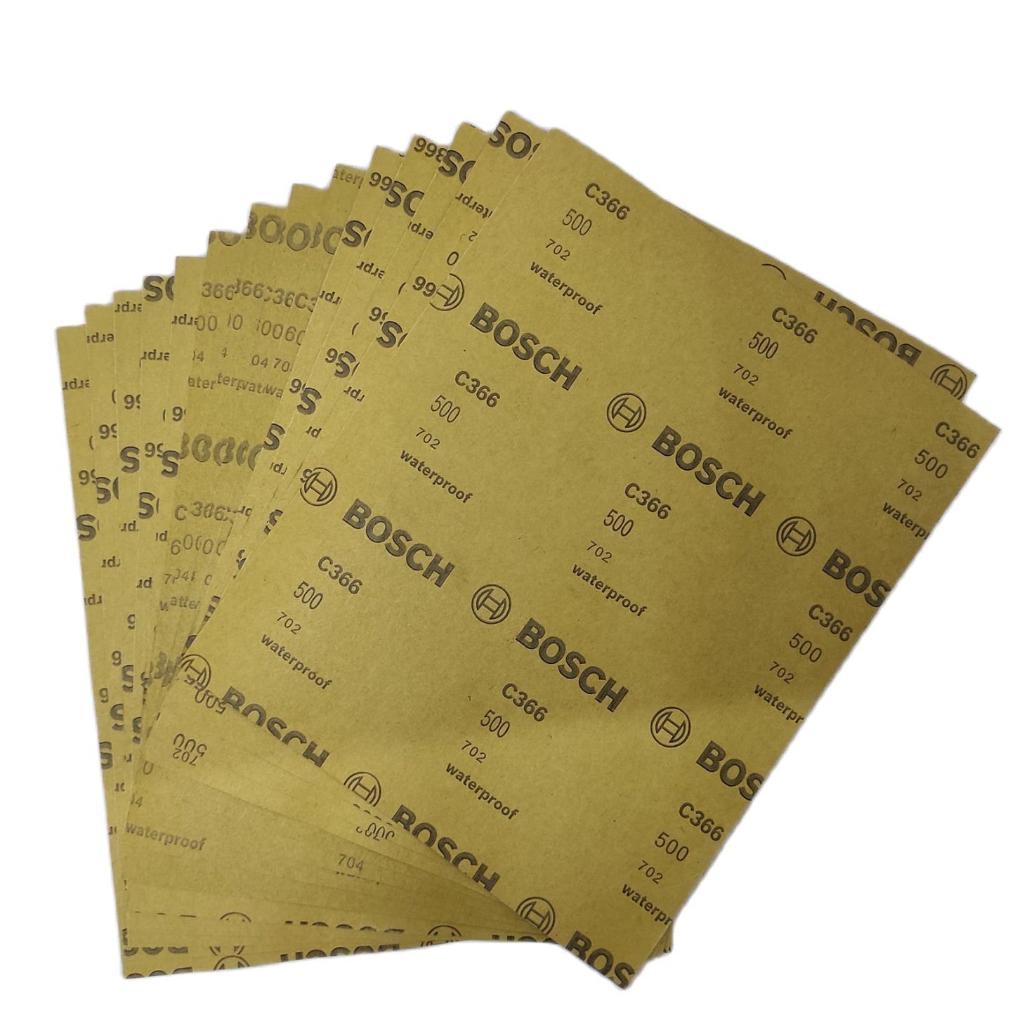 BOSCH 2608621319 Grit 500 Sanding Paper (10pcs)