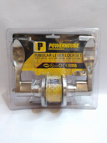 POWERHOUSE Tubular Lever Lock Set (Grade 3)