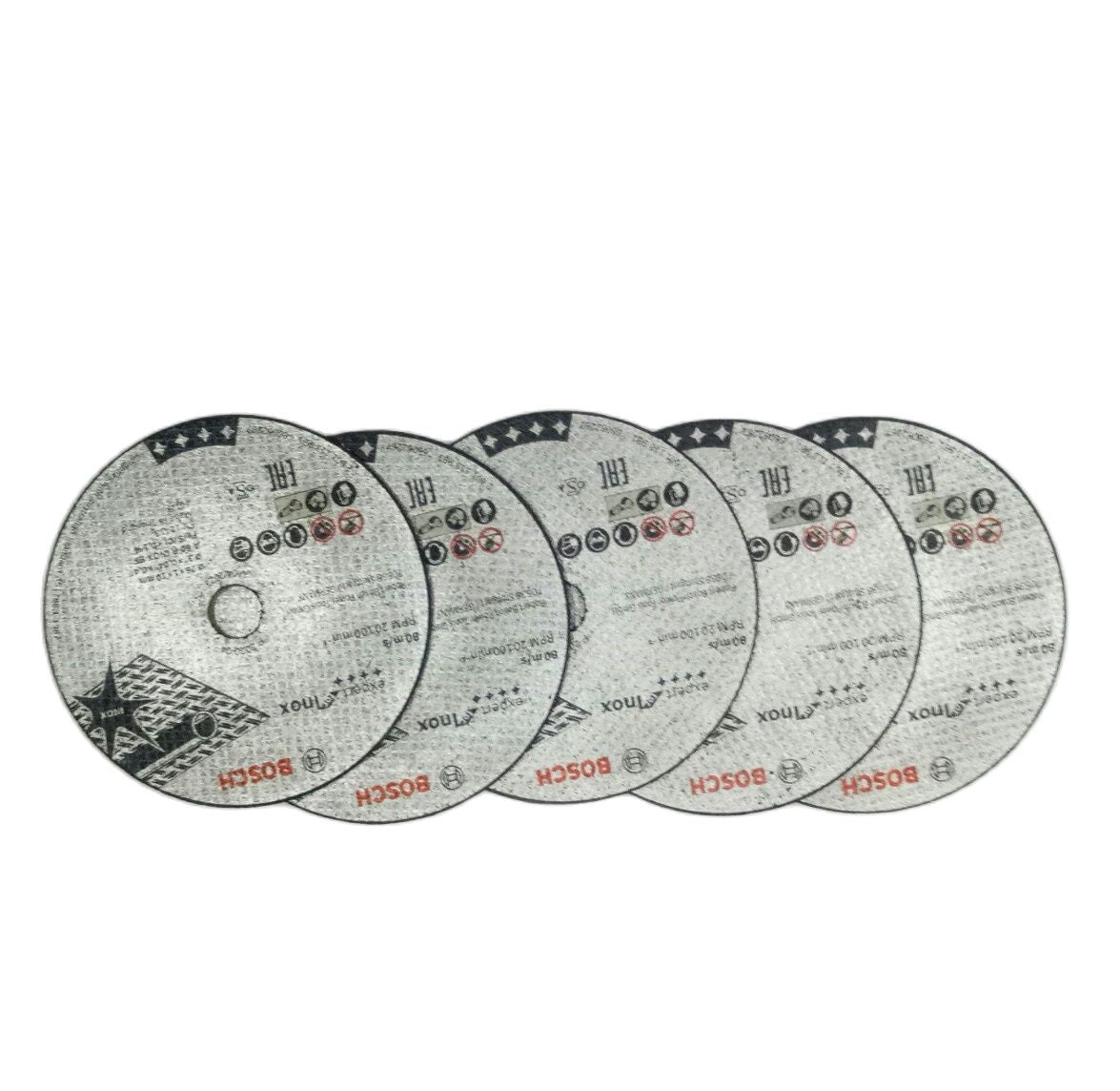 BOSCH 2608601520 INOX 76 mm Cutting Disc (5 pcs)  for GWS 12V-76