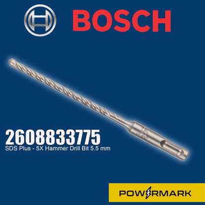 BOSCH 2608833775 SDS Plus - 5X Hammer Drill Bit 5.5 mm