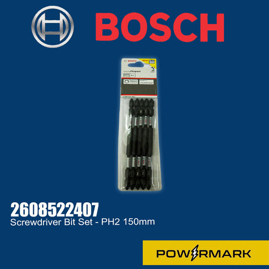 BOSCH 2608522407 Screwdriver Bit Set - PH2 150mm