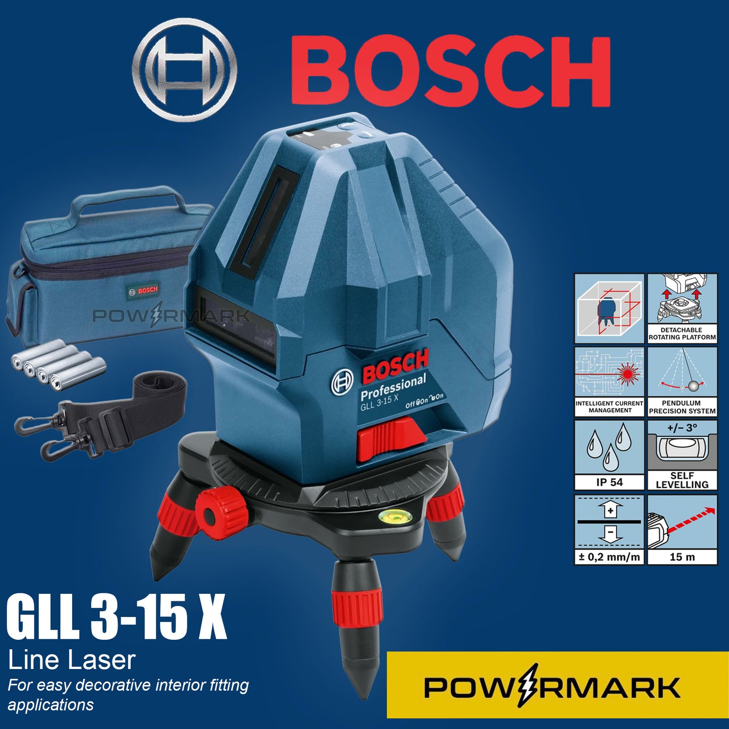 BOSCH GLL 3-15 X Line Laser