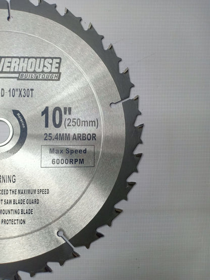 POWERHOUSE PH-CSWOOD-10"X30T Circular Saw Blade 10 inches for Wood 10" x 30T