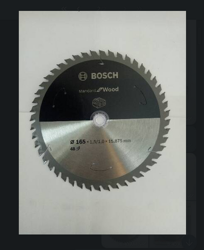 BOSCH 2608837683 Circular Saw Blade Standard for Wood 165mm 48T