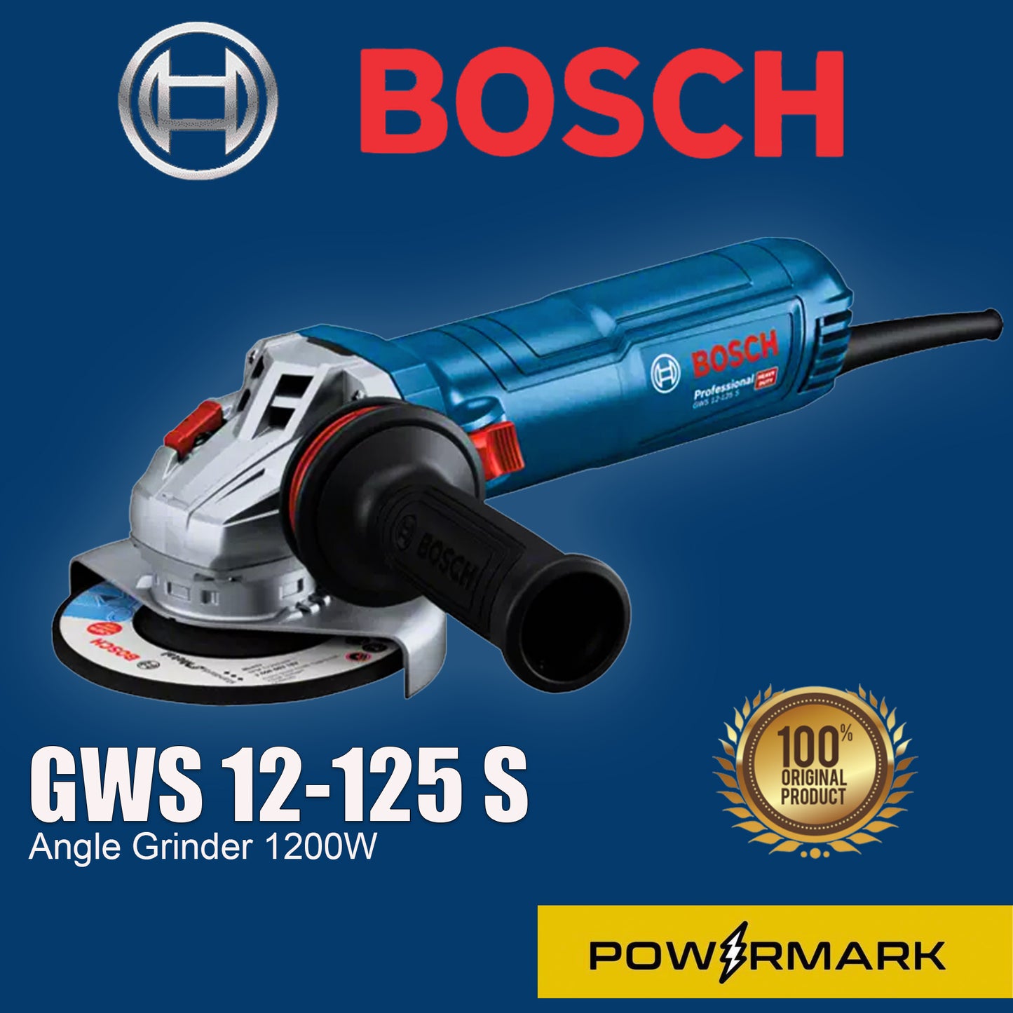 BOSCH GWS 12-125 S Angle Grinder 1200W