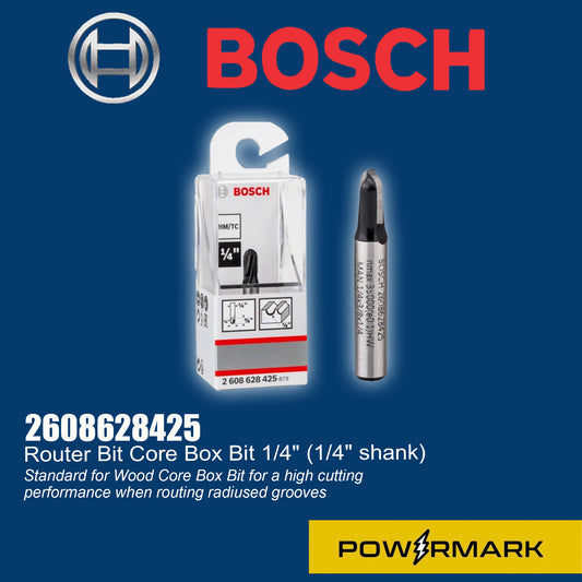 BOSCH 2608628425 Router Bit Core Box Bit 1/4" (1/4" shank)