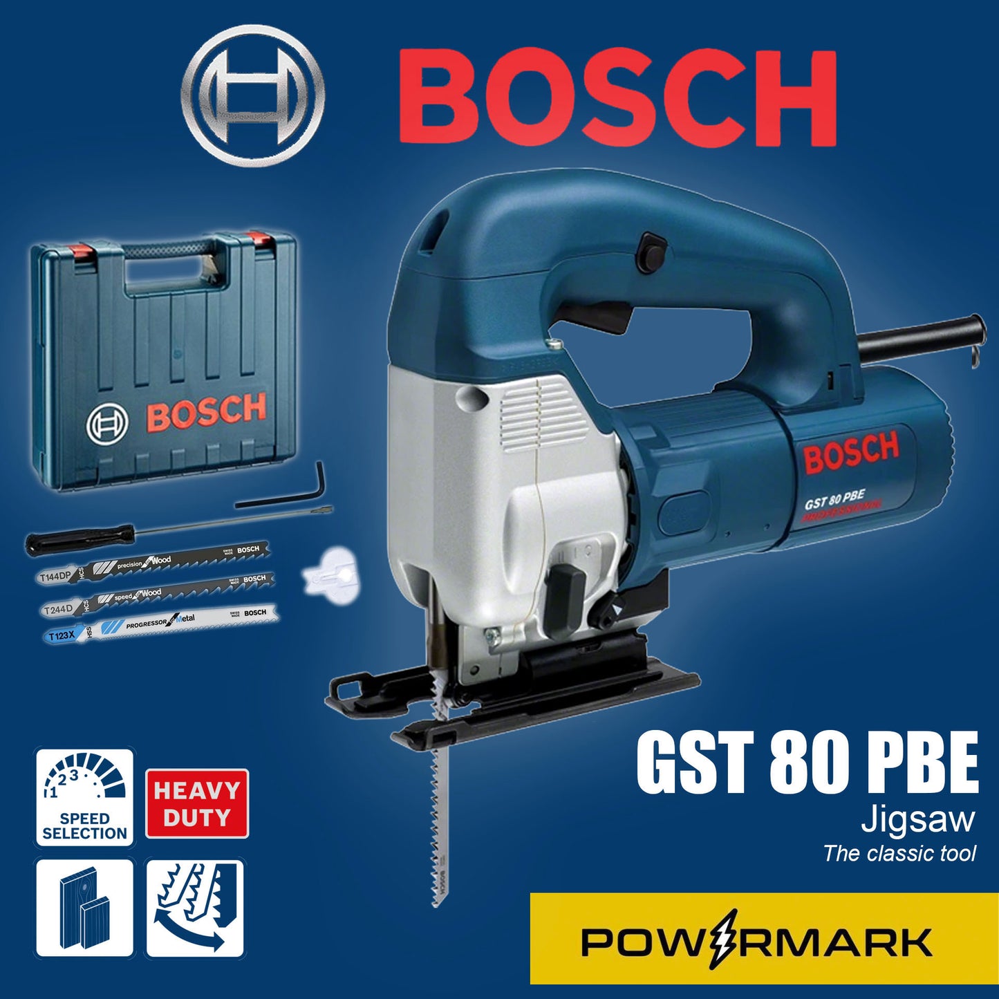 BOSCH GST 80 PBE Jigsaw 580W (Heavy Duty / Corded)