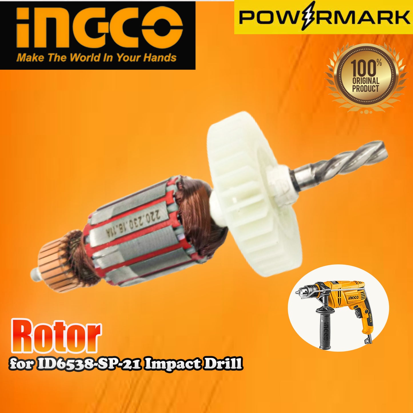 INGCO Rotor for ID6538-SP-21 Impact Drill