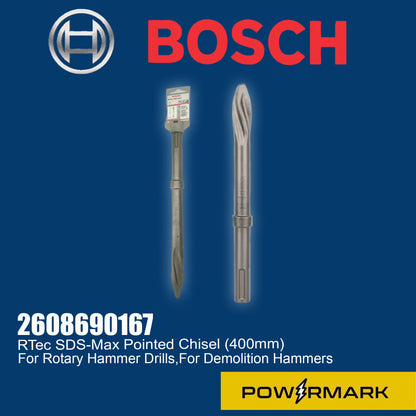 BOSCH 2608690167 RTec SDS-Max Pointed Chisel (400mm)