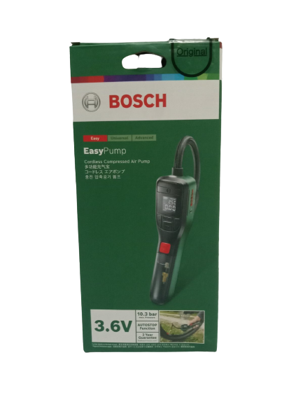 BOSCH EasyPump Cordless Compressed Air Pump 3.6V (10.3 BAR)