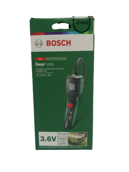 BOSCH EasyPump Cordless Compressed Air Pump 3.6V (10.3 BAR)