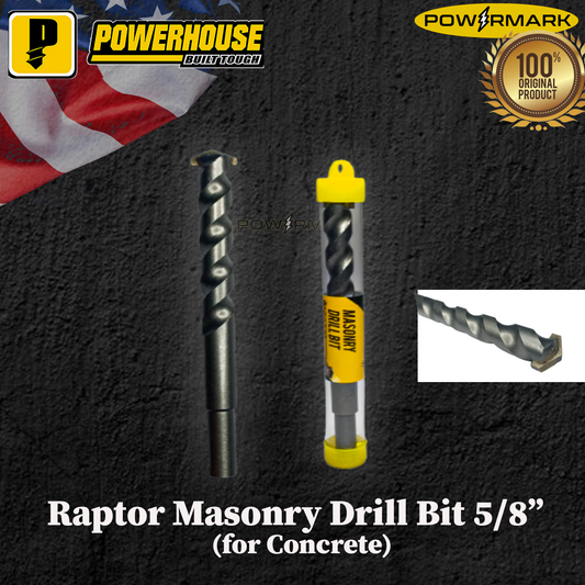 POWERHOUSE Raptor Masonry Drill Bit 5/8” (for Concrete)