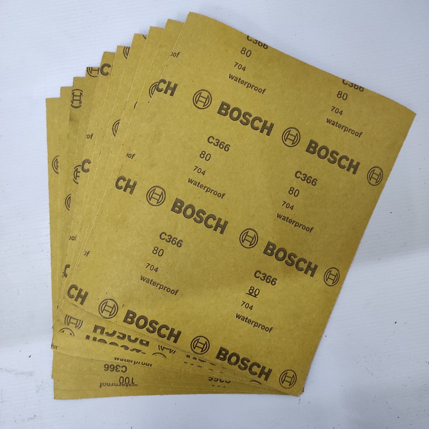 BOSCH 2608621310 Grit 80 Sanding Paper (10pcs)