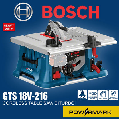 BOSCH GTS 18V-216 Cordless Table Saw BITURBO