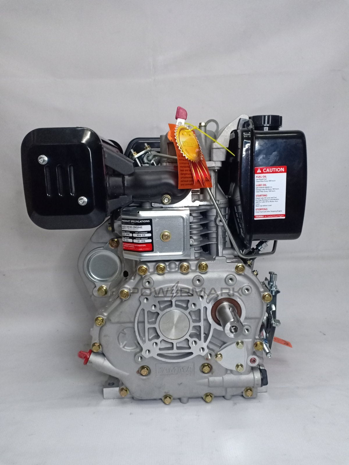 YAMMA Air Cooled Diesel Engine 10 HP (low-speed/reduction) 1800 rpm with Pulley