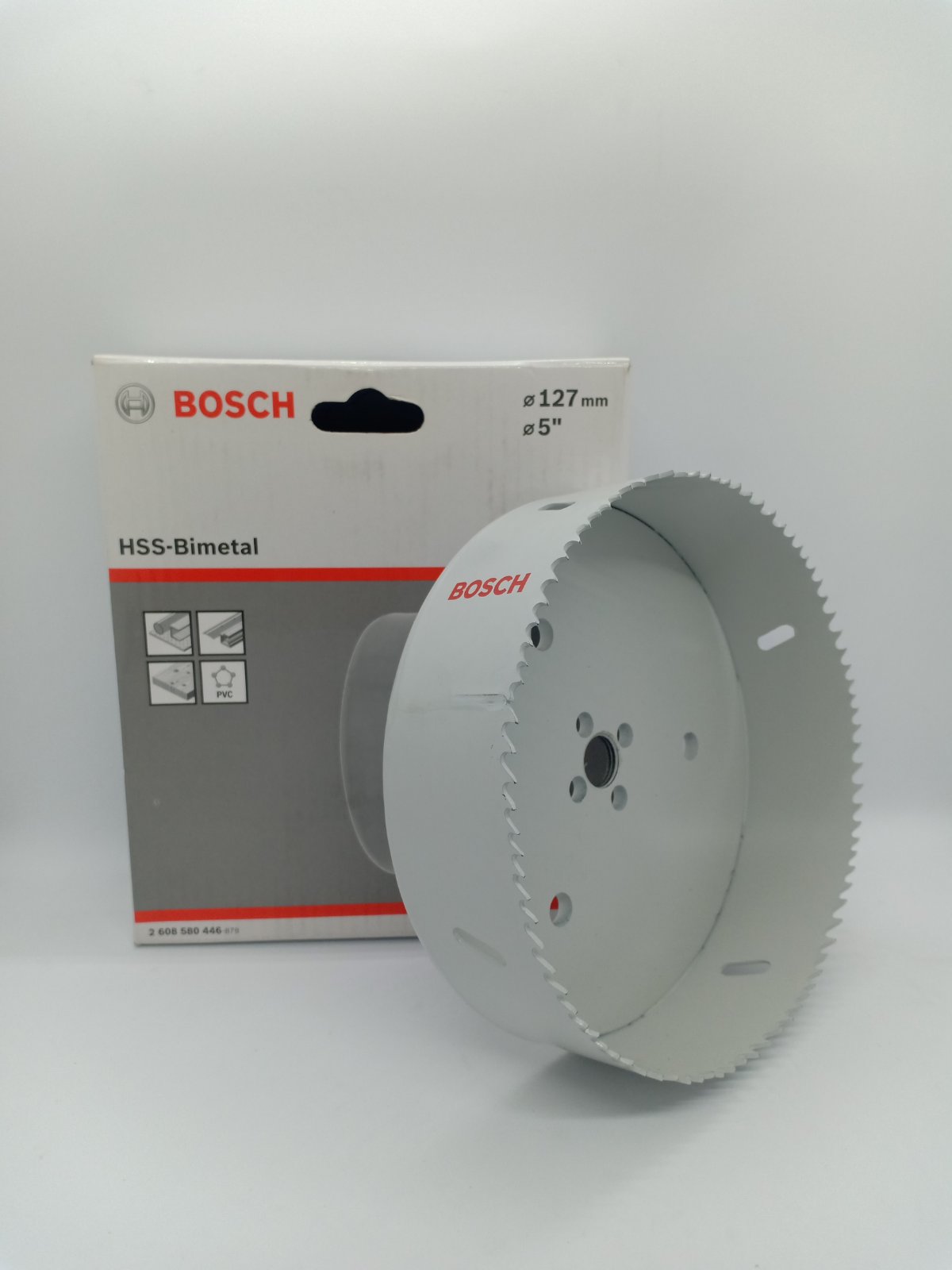 BOSCH 2608580446 HSS-Bimetal Holesaw Standard for Adapters 127 mm x 5