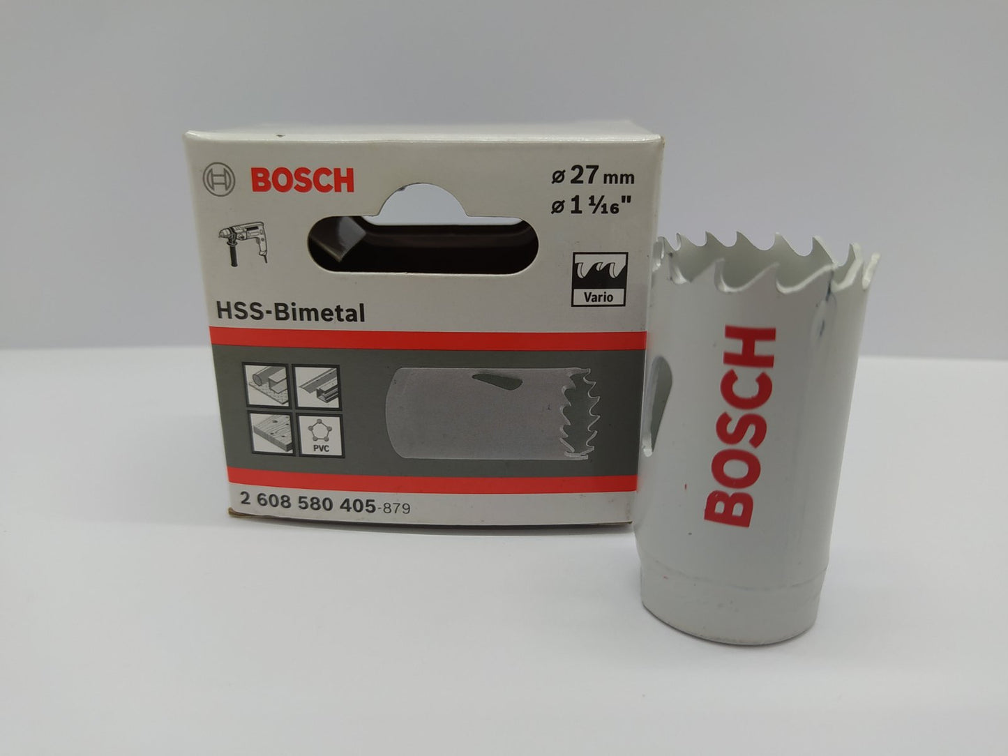 BOSCH 2608580405 Bimetal Hole Saw HSS-BiM 27mm