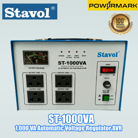 STAVOL ST-1000VA 1,000 VA Automatic Voltage Regulator AVR