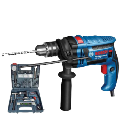 [BUNDLE] BOSCH GSB 13 RE Impact Drill With Hand Tools and Accessories + BOSCH GWS 9-100 P Professional Angle Grinder