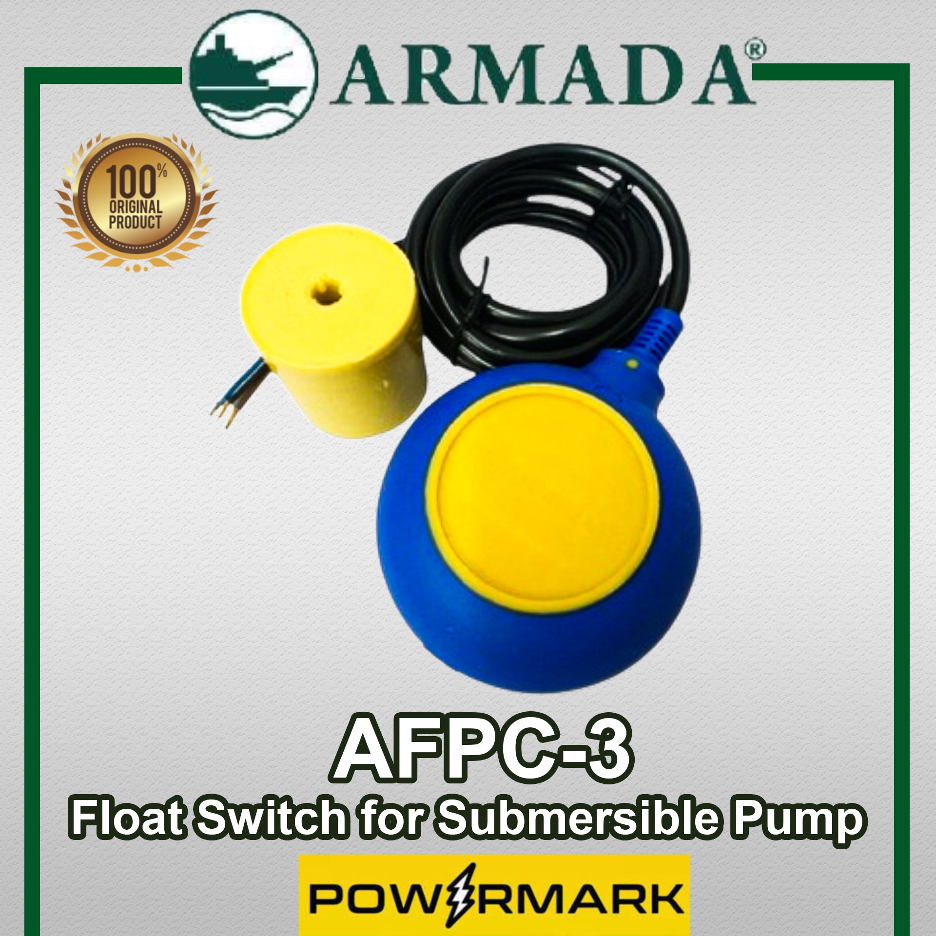 ARMADA AFPC 3 Float Switch for Submersible Pump Powermark