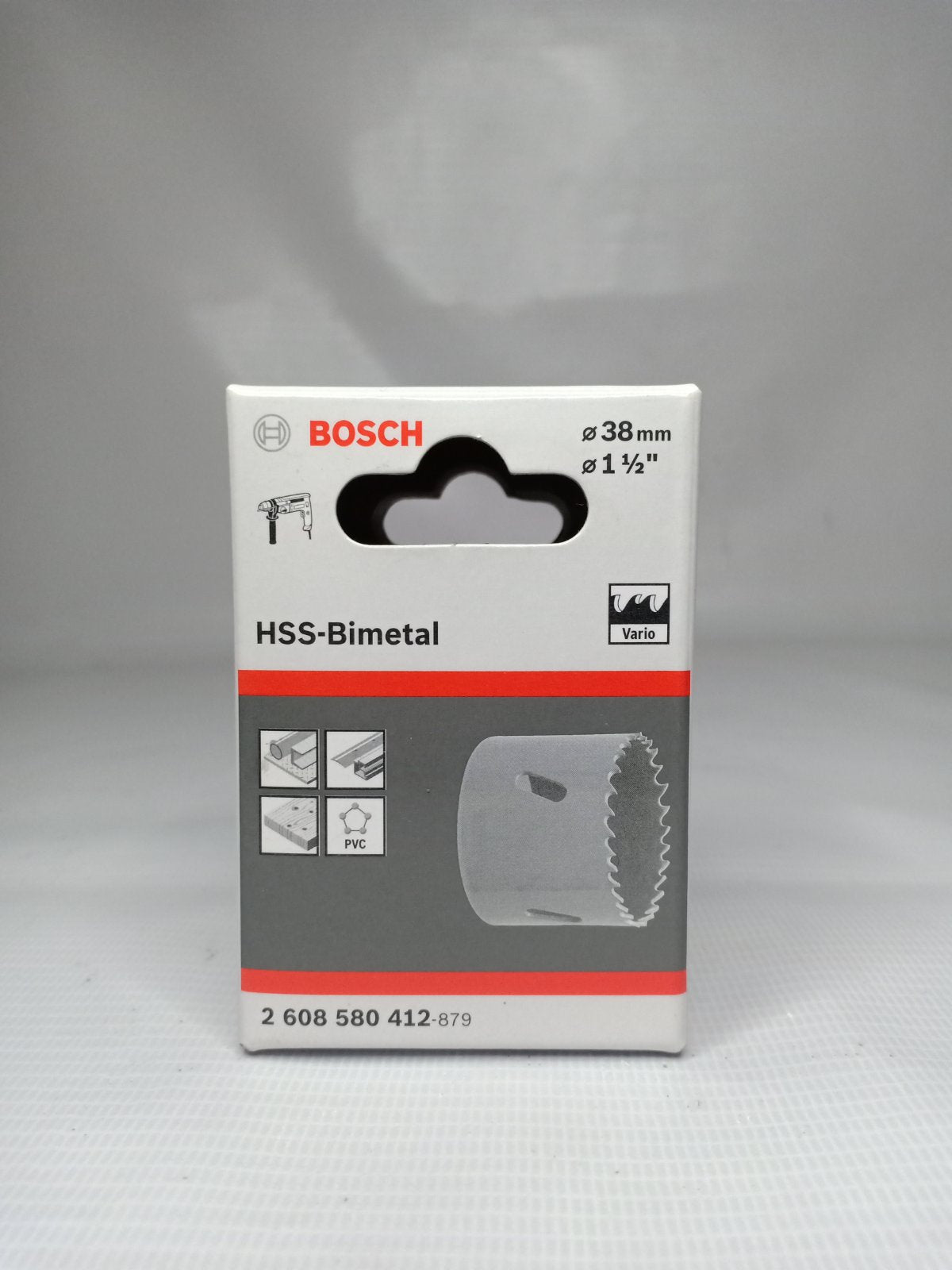 BOSCH 2608580412 HSS-Bimetal Hole Saw 1-1/2" x 38 mm