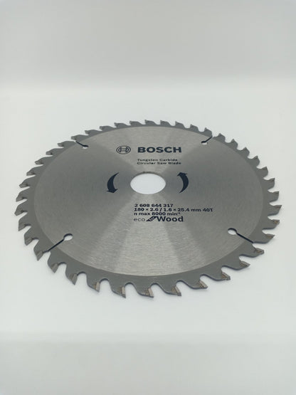 BOSCH 2608644317 Tungsten Carbide Circular Saw Blade for Wood 180 x 2.6 / 1.6 x 25.4 mm 40T