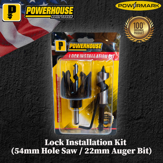 POWERHOUSE Lock Installation Kit (54mm Hole Saw / 22mm Auger Bit)