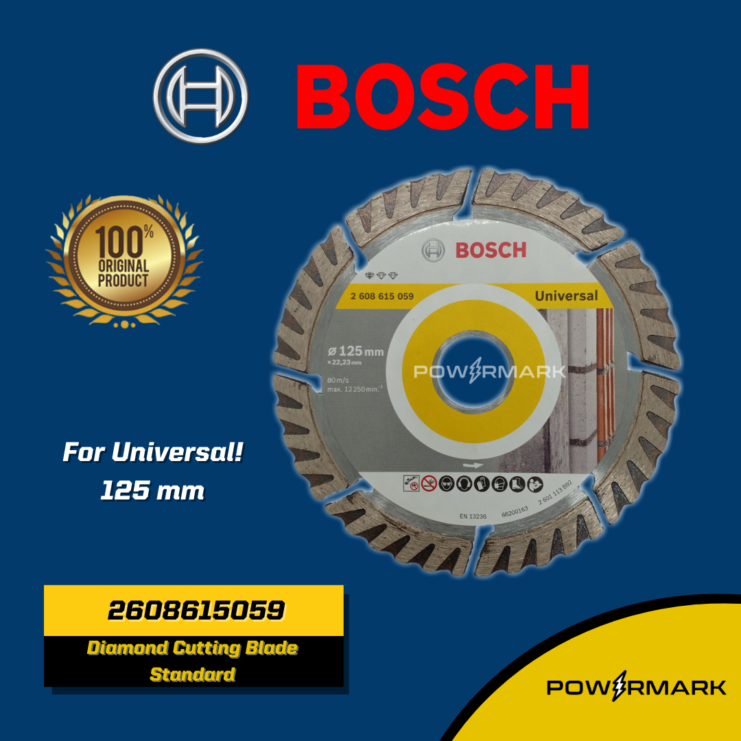 BOSCH 2608615059 Diamond Cutting Blade Standard for Universal 125 mm