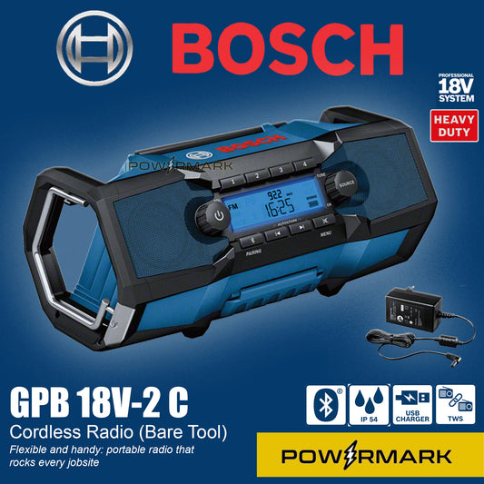 BOSCH GPB 18V-2 C Professional Cordless Radio 18V (Bare Tool)