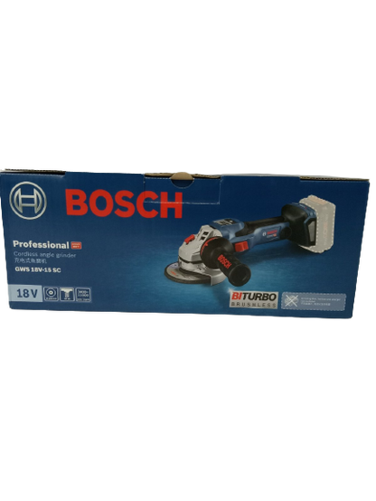 BOSCH GWS 18V-15 SC Bi-Turbo Cordless Angle Grinder 18V (BARE TOOL)