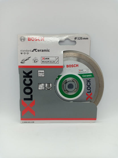 BOSCH 2608615138 X-LOCK Diamond Cutting Disc Standard for Ceramic 125 mm