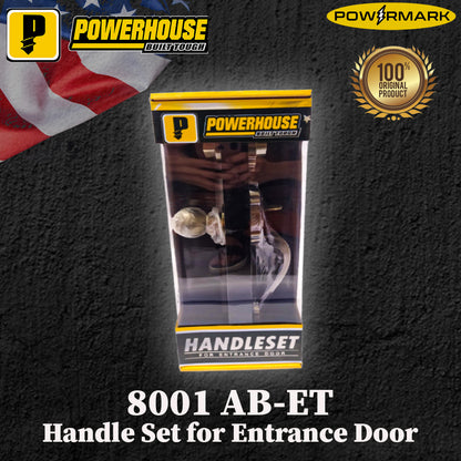 POWERHOUSE 8001 AB-ET Handle Set for Entrance Door