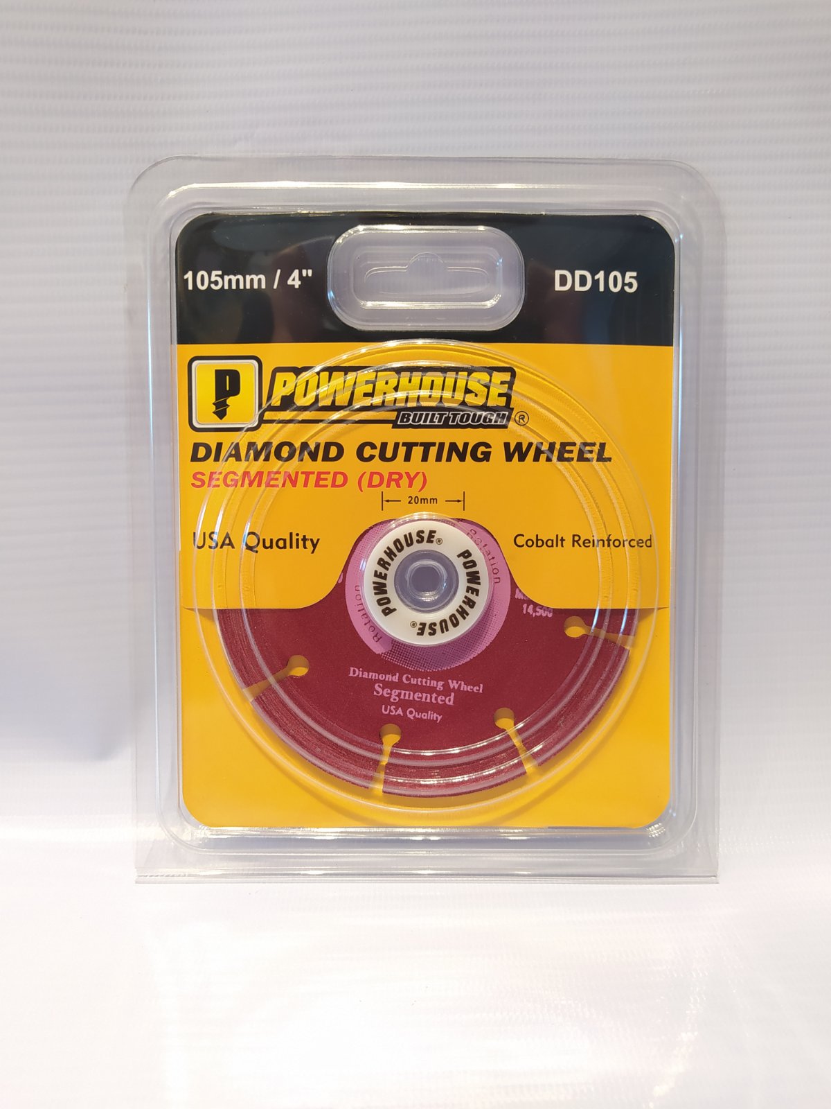 POWERHOUSE DD105 Diamond Cutting Wheel 105mm Segmented (Dry)