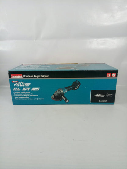 MAKITA GA032GZ Cordless Angle Grinder, Paddle Switch 40Vmax XGT™ Li-ion [Bare Tool] (5″)