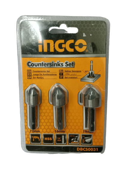 INGCO DBCS0031 Countersinks Set (3pcs.)