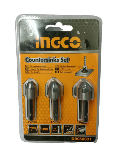 INGCO DBCS0031 Countersinks Set (3pcs.)