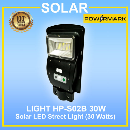 SOLAR LIGHT HP-S02B 30W Solar LED Street Light (30 Watts)