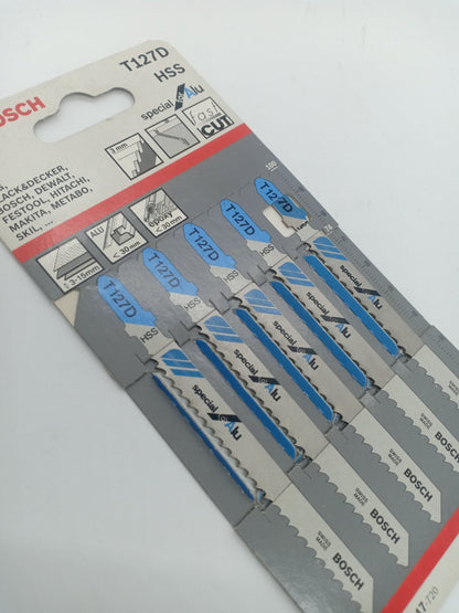 BOSCH 2608631017 T127D HSS Jigsaw Blade Set Special for Aluminum