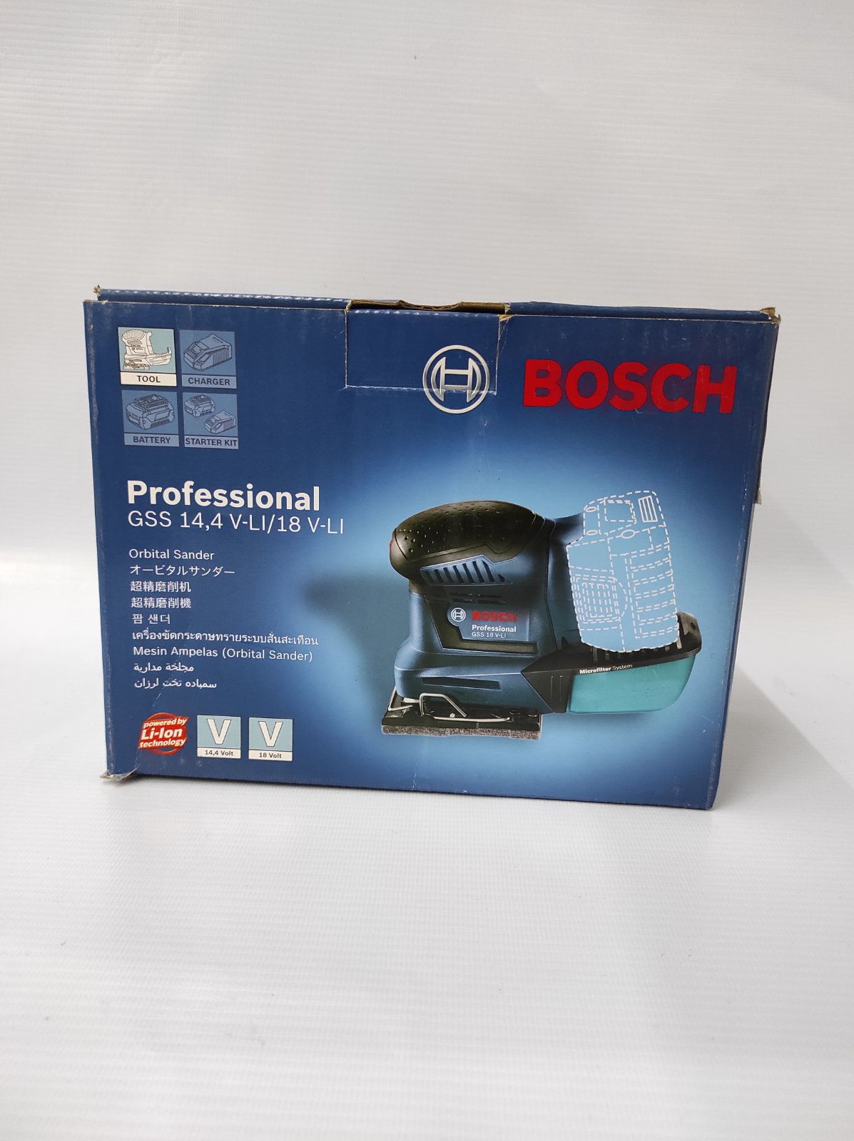 BOSCH GSS 18V-Li Cordless Orbital Sander (Solo Tool)