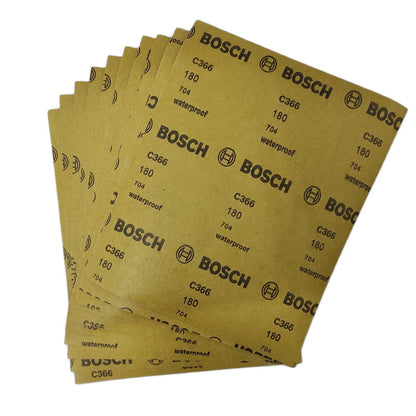 BOSCH 2608621314 Grit 180 Sanding Paper (10pcs)