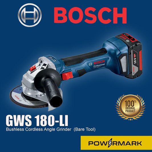 BOSCH GWS 180-LI Bushless Cordless Angle Grinder (Bare Tool)