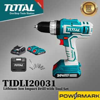 TOTAL TIDLI20031 Lithium-Ion Impact Drill with Tool Set